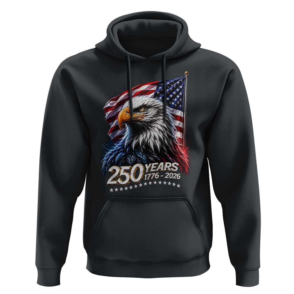 250 Years USA 250th Anniversary Hoodie Patriotic Eagle 4th of July