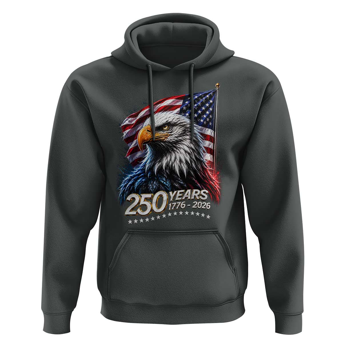250 Years USA 250th Anniversary Hoodie Patriotic Eagle 4th of July