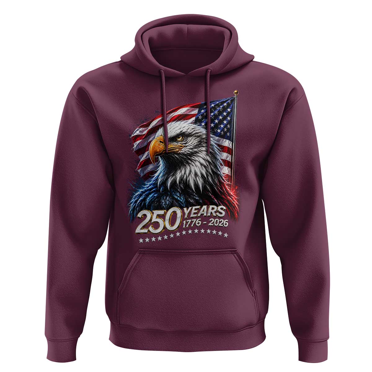 250 Years USA 250th Anniversary Hoodie Patriotic Eagle 4th of July