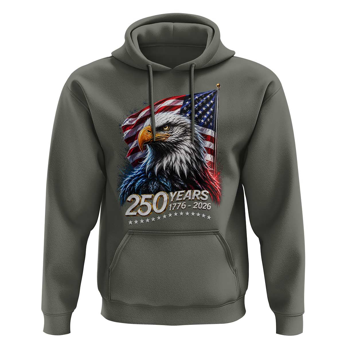 250 Years USA 250th Anniversary Hoodie Patriotic Eagle 4th of July