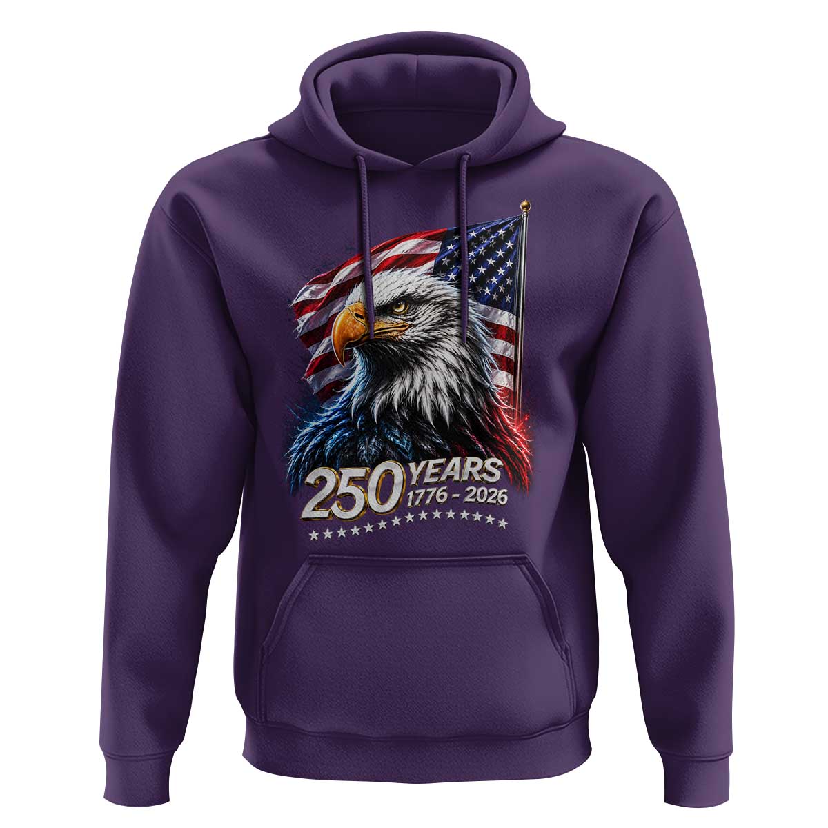 250 Years USA 250th Anniversary Hoodie Patriotic Eagle 4th of July