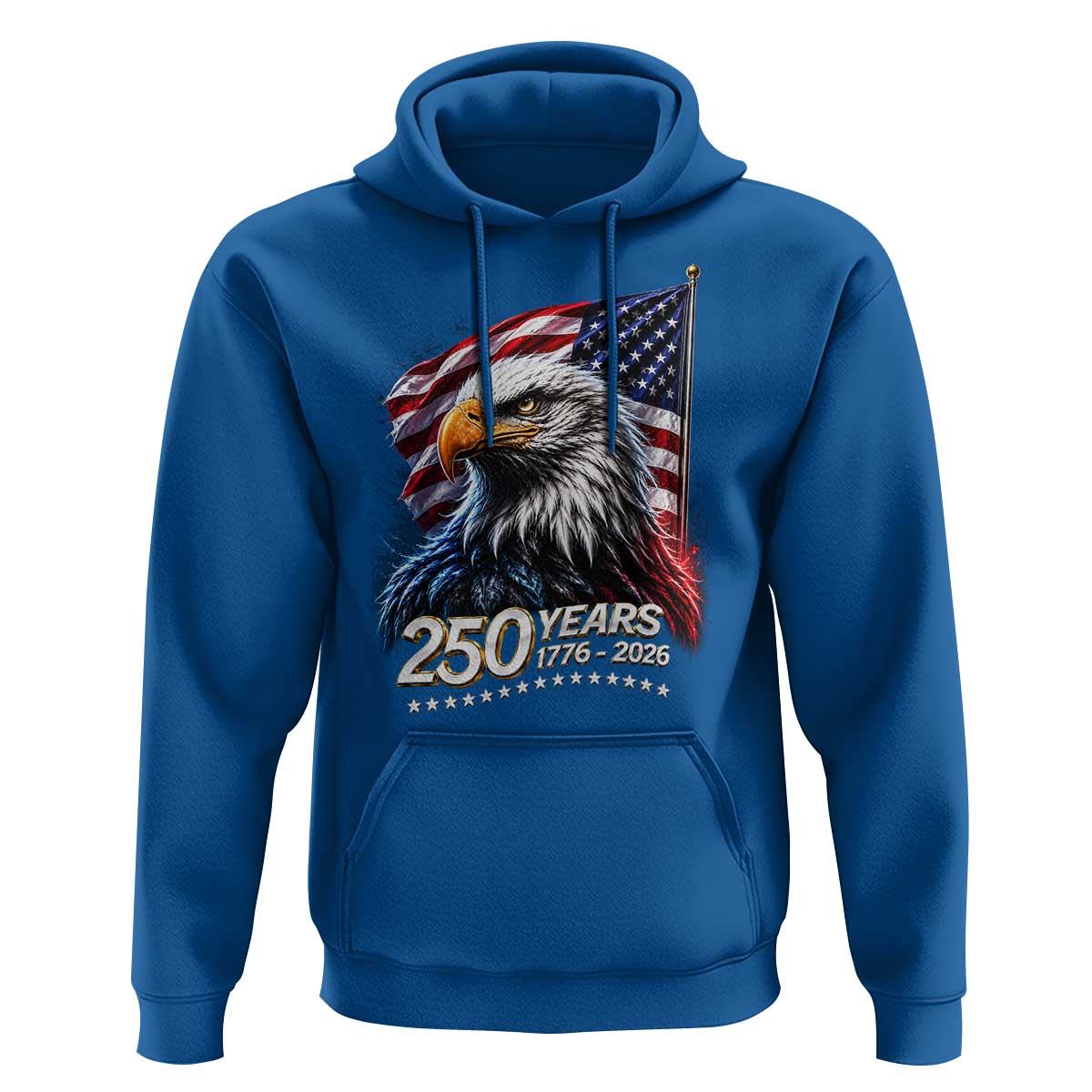 250 Years USA 250th Anniversary Hoodie Patriotic Eagle 4th of July