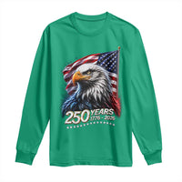 250 Years USA 250th Anniversary Long Sleeve Shirt Patriotic Eagle 4th of July