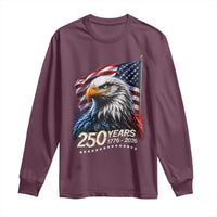 250 Years USA 250th Anniversary Long Sleeve Shirt Patriotic Eagle 4th of July