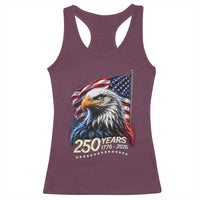 250 Years USA 250th Anniversary Racerback Tank Top Patriotic Eagle 4th of July