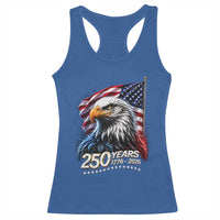 250 Years USA 250th Anniversary Racerback Tank Top Patriotic Eagle 4th of July