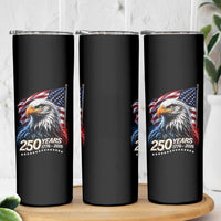 250 Years USA 250th Anniversary Skinny Tumbler Patriotic Eagle 4th of July
