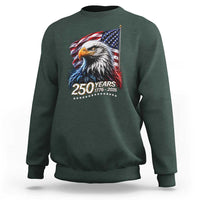 250 Years USA 250th Anniversary Sweatshirt Patriotic Eagle 4th of July