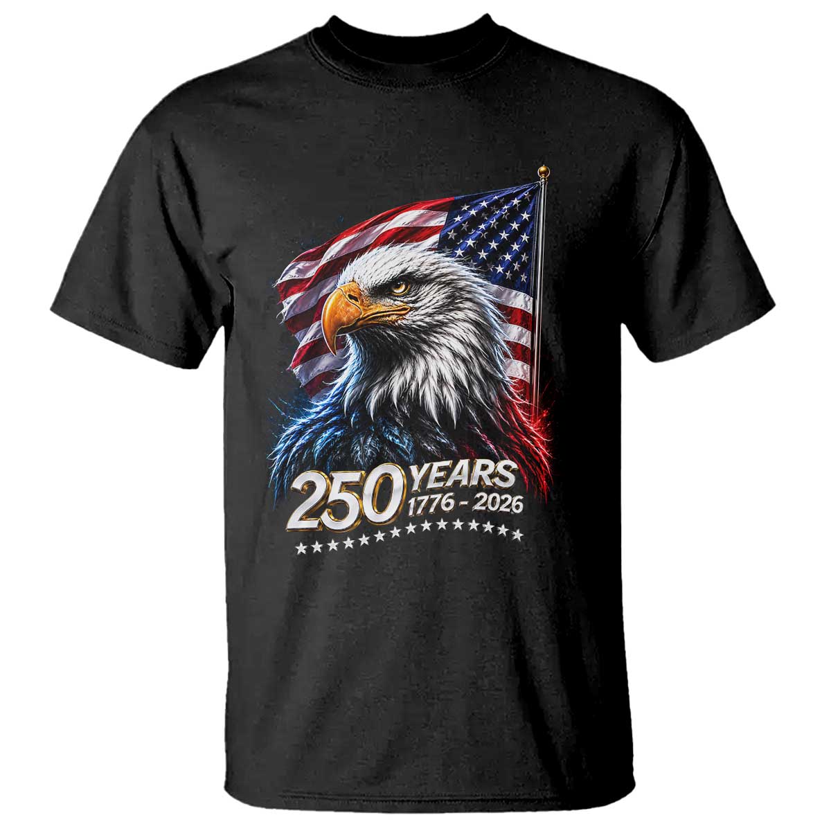 250 Years USA 250th Anniversary T Shirt Patriotic Eagle 4th of July