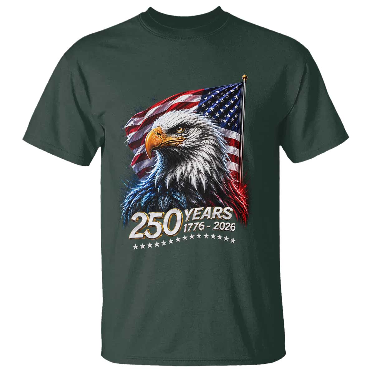 250 Years USA 250th Anniversary T Shirt Patriotic Eagle 4th of July