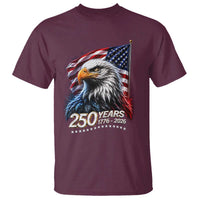 250 Years USA 250th Anniversary T Shirt Patriotic Eagle 4th of July