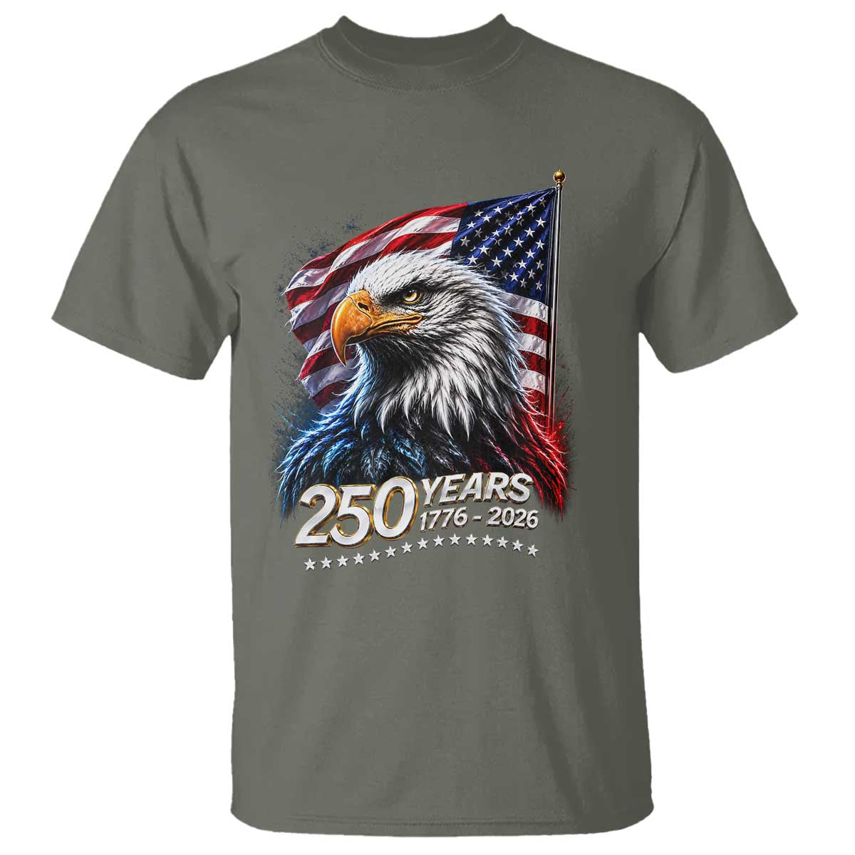 250 Years USA 250th Anniversary T Shirt Patriotic Eagle 4th of July