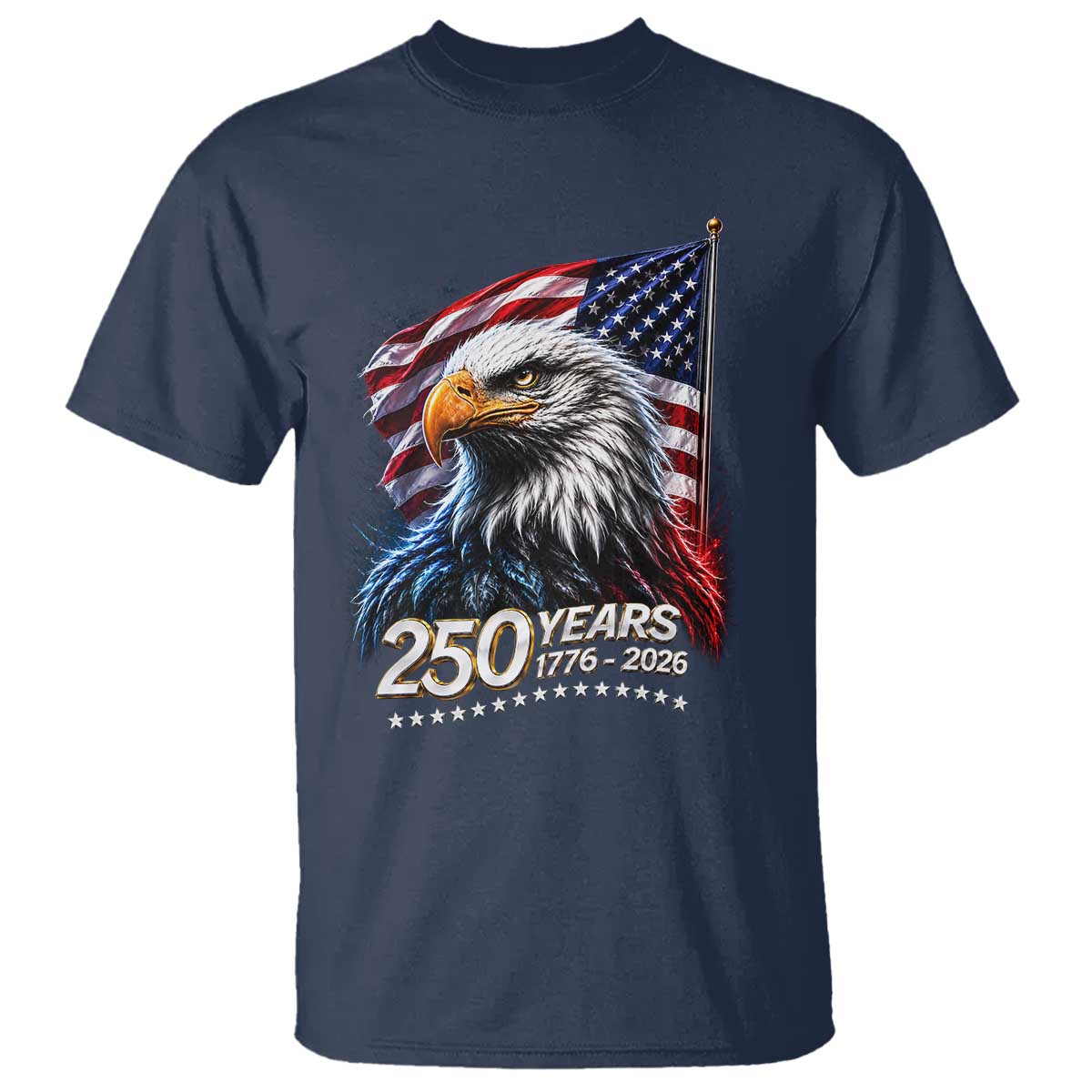 250 Years USA 250th Anniversary T Shirt Patriotic Eagle 4th of July