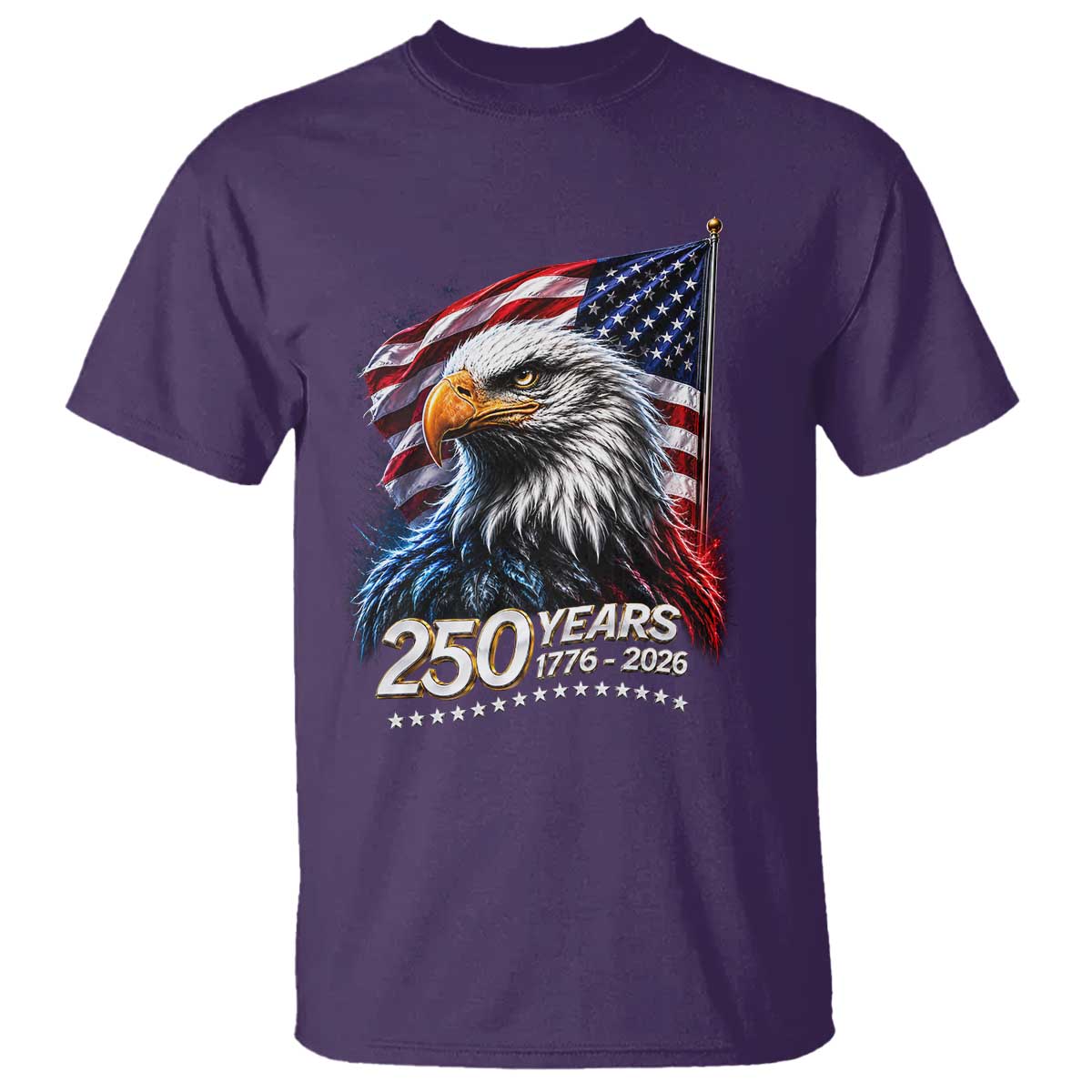 250 Years USA 250th Anniversary T Shirt Patriotic Eagle 4th of July