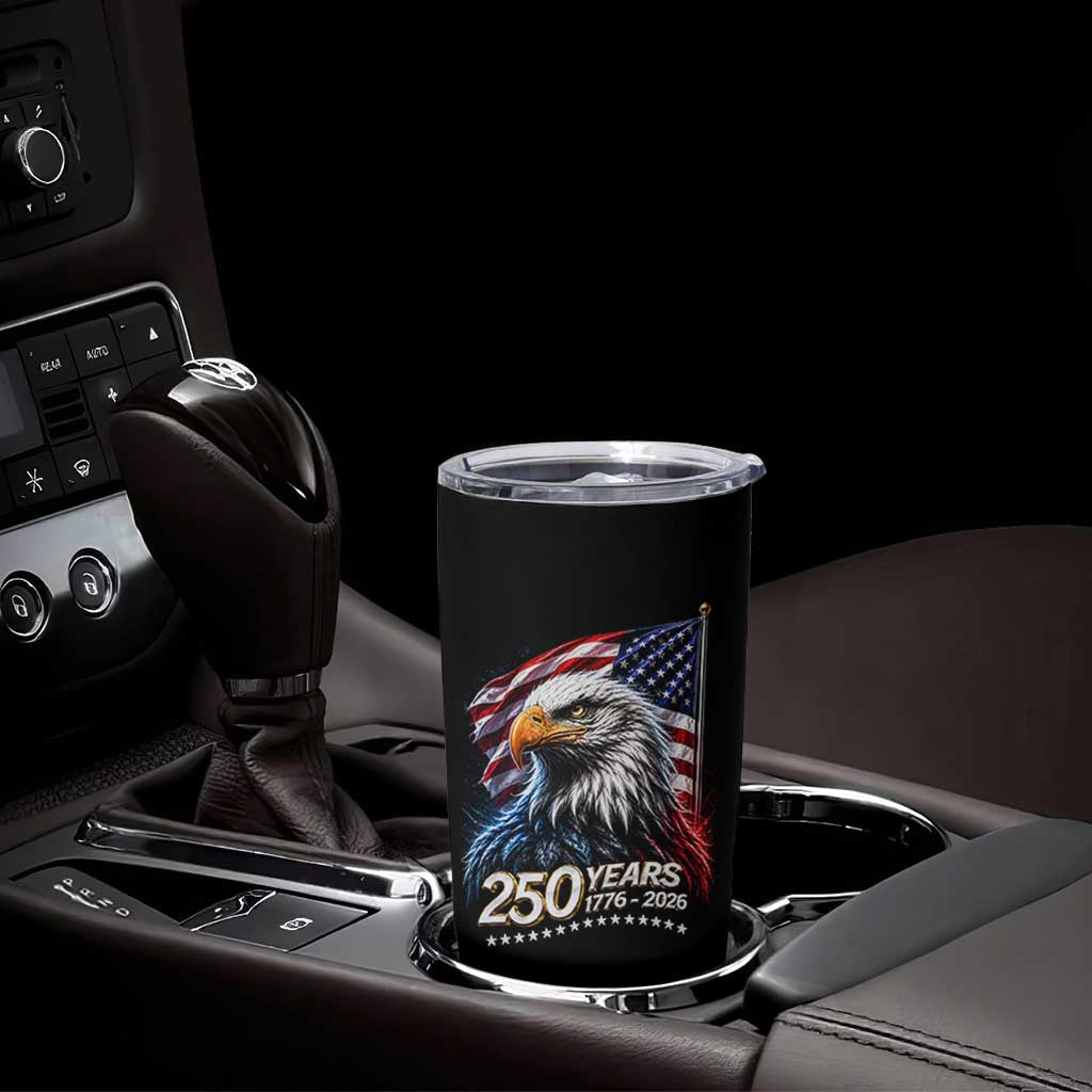 250 Years USA 250th Anniversary Tumbler Cup Patriotic Eagle 4th of July