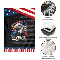 250 Years USA 250th Anniversary Patriotic Garden Flag Patriotic Eagle 4th of July