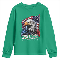 250 Years USA 250th Anniversary Youth Sweatshirt Patriotic Eagle 4th of July