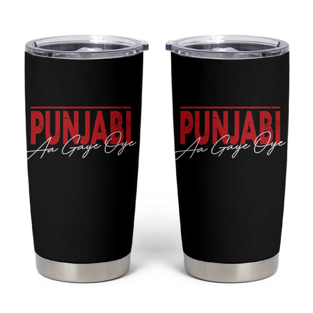 Punjabi Aa Gaye Oye Tumbler Cup Funny Indian