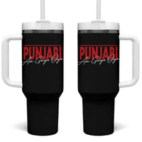 Punjabi Aa Gaye Oye Tumbler With Handle Funny Indian