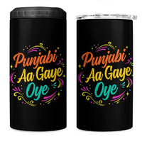 Punjabi Aa Gaye Oye 4 in 1 Can Cooler Tumbler Funny Indian Holi Gifts