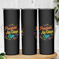 Punjabi Aa Gaye Oye Skinny Tumbler Funny Indian Holi Gifts