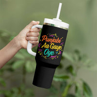 Punjabi Aa Gaye Oye Tumbler With Handle Funny Indian Holi Gifts