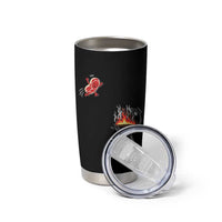 Funny BBQ Steak Meme Cute Meat Jumping Into Grill Tumbler Cup
