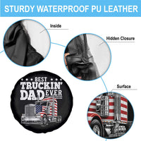 Best Truckin Dad Ever Spare Tire Cover Funny Rig Trucker Fathers Day