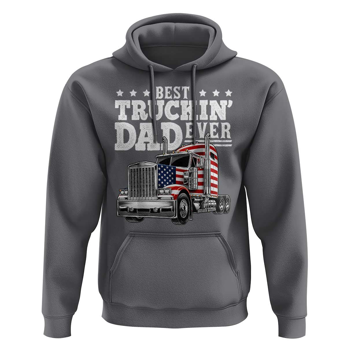 Best Truckin Dad Ever Hoodie Funny Rig Trucker Fathers Day