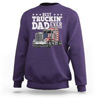 Best Truckin Dad Ever Sweatshirt Funny Rig Trucker Fathers Day