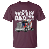 Best Truckin Dad Ever T Shirt Funny Rig Trucker Fathers Day