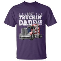 Best Truckin Dad Ever T Shirt Funny Rig Trucker Fathers Day