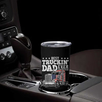 Best Truckin Dad Ever Tumbler Cup Funny Rig Trucker Fathers Day
