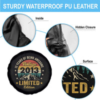 13th Birthday Spare Tire Cover Vintage 2013 Limited Edition Retro 13 Years Of Being Awesome Mountain