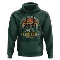 13th Birthday Hoodie Vintage 2013 Limited Edition Retro 13 Years Of Being Awesome Mountain