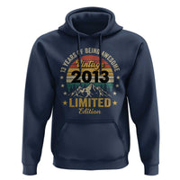13th Birthday Hoodie Vintage 2013 Limited Edition Retro 13 Years Of Being Awesome Mountain