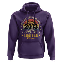 13th Birthday Hoodie Vintage 2013 Limited Edition Retro 13 Years Of Being Awesome Mountain
