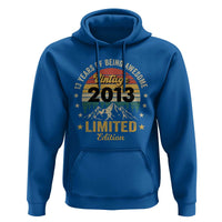 13th Birthday Hoodie Vintage 2013 Limited Edition Retro 13 Years Of Being Awesome Mountain