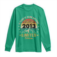 13th Birthday Long Sleeve Shirt Vintage 2013 Limited Edition Retro 13 Years Of Being Awesome Mountain