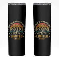 13th Birthday Skinny Tumbler Vintage 2013 Limited Edition Retro 13 Years Of Being Awesome Mountain