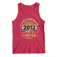 13th Birthday Tank Top Vintage 2013 Limited Edition Retro 13 Years Of Being Awesome Mountain