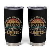 13th Birthday Tumbler Cup Vintage 2013 Limited Edition Retro 13 Years Of Being Awesome Mountain