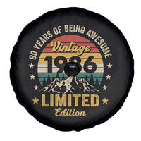 90th Birthday Spare Tire Cover Vintage 1936 Limited Edition Retro 90 Years Of Being Awesome Mountain