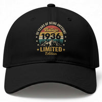 90th Birthday Baseball Cap Vintage 1936 Limited Edition Retro 90 Years Of Being Awesome Mountain