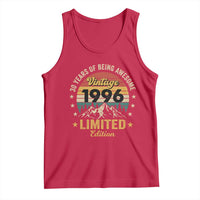 30th Birthday Tank Top Vintage 1996 Limited Edition Retro 30 Years Of Being Awesome Mountain