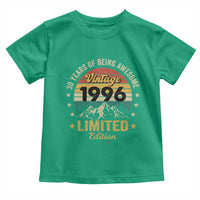 30th Birthday Toddler T Shirt Vintage 1996 Limited Edition Retro 30 Years Of Being Awesome Mountain