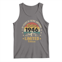80th Birthday Tank Top Vintage 1946 Limited Edition Retro 80 Years Of Being Awesome Mountain