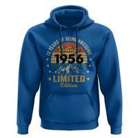 70th Birthday Hoodie Vintage 1956 Limited Edition Retro 70 Years Of Being Awesome Mountain