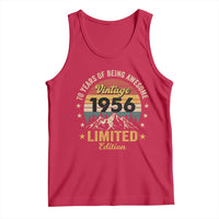 70th Birthday Tank Top Vintage 1956 Limited Edition Retro 70 Years Of Being Awesome Mountain