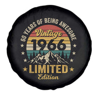 60th Birthday Spare Tire Cover Vintage 1966 Limited Edition Retro 60 Years Of Being Awesome Mountain